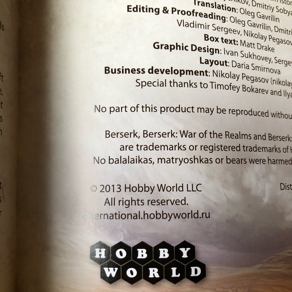 Berserk War of the Realms Tactical Card Game Russia Hobby World - Picture 13 of 15